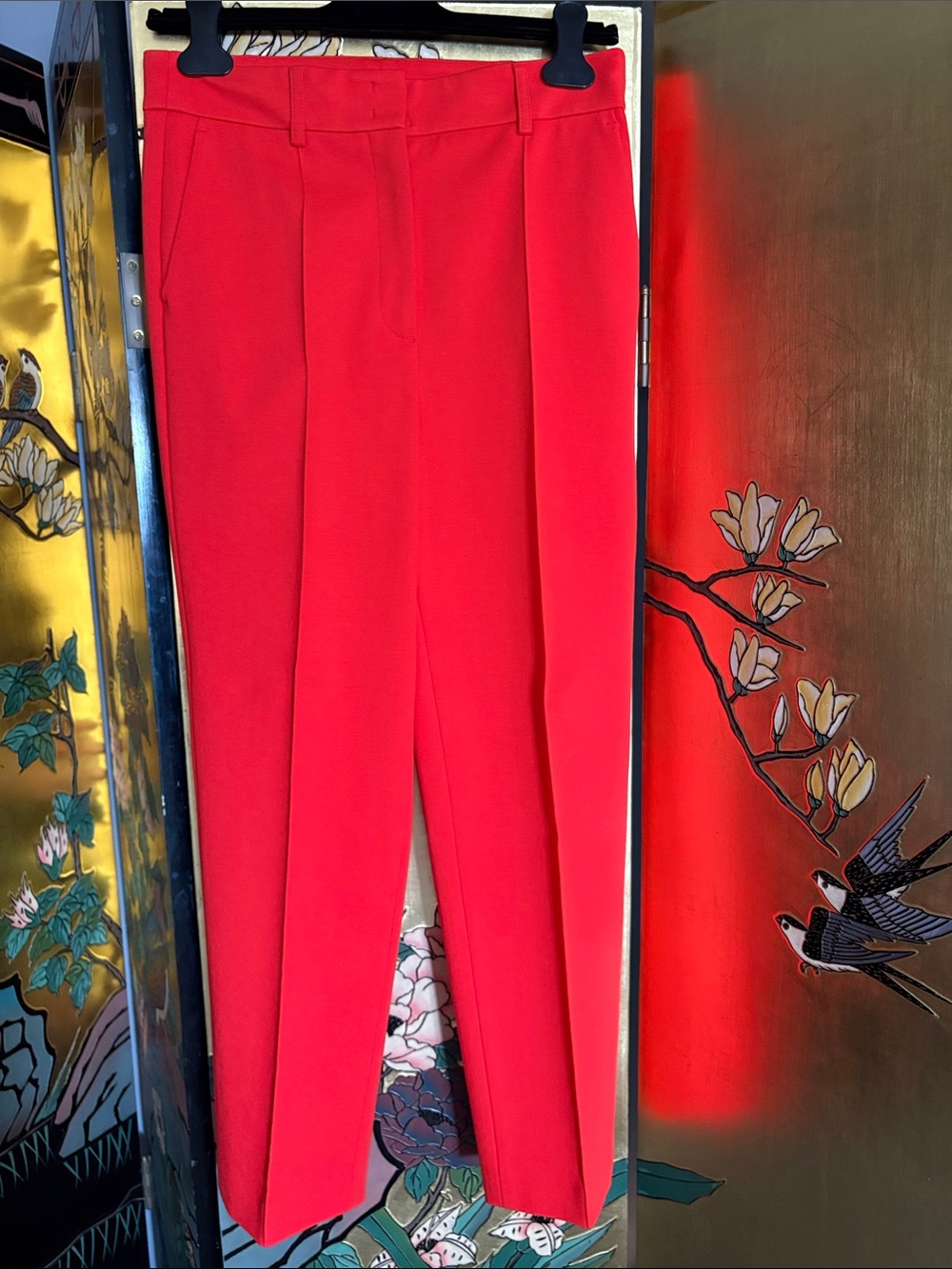 Akris Punto Bright Red Tailored Trousers